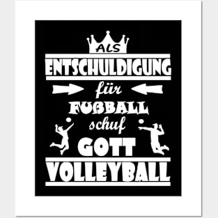 Volleyball Beachvolleyball lustiger Spruch Posters and Art